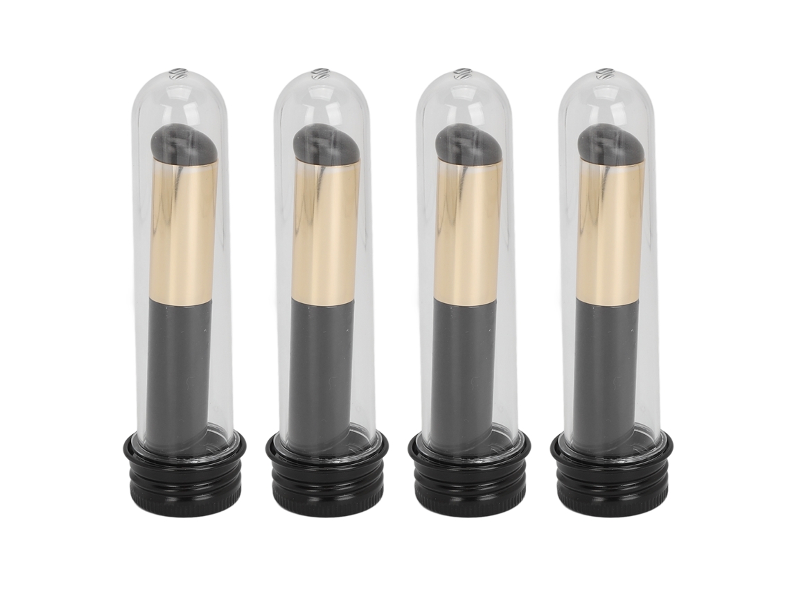 4pcs Pincéis De Maquiagem De Lábios E Corretivo De Silicone Para Viagem