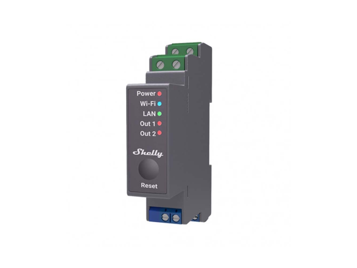 Interruptor de Relé de Carril Wifi Din Shellypro2Pm