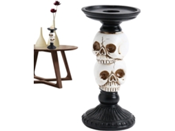 Castiçal De Halloween, Castiçais Assombrados, 9x9x18 Cm / 3, 54x3, 54x7, 09 A|