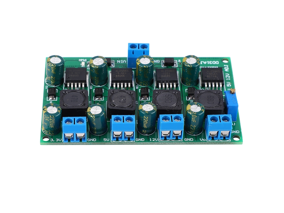 Módulo Step Down de 4 Canais 4.5~30v para 3.3v 5v 12v 3a