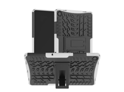 Capa À Prova De Choque Em Tpu+pc Com Textura De Pneu Para Lenovo Tab M10 Plus 10.6 3ª Geração (2022) Com Suporte.
