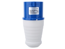 Laxiscreed Tomada Industrial Impermeável Ip44 Em Plástico Ignífugo Para Exteriores