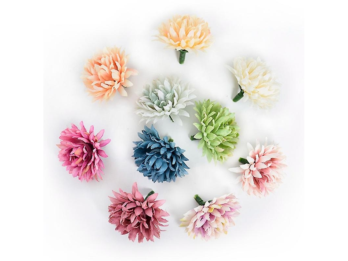 Omni 10 Peças de Flores Artificiais de Cores Diferentes para Decoração de Casamento, Cartões, Festas, Lar e Artesanato