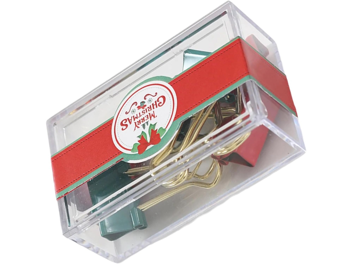 Tachinha com tema natalino, alfinete de metal colorido para arquivos, alfinete decorativo para documentos com tachinha