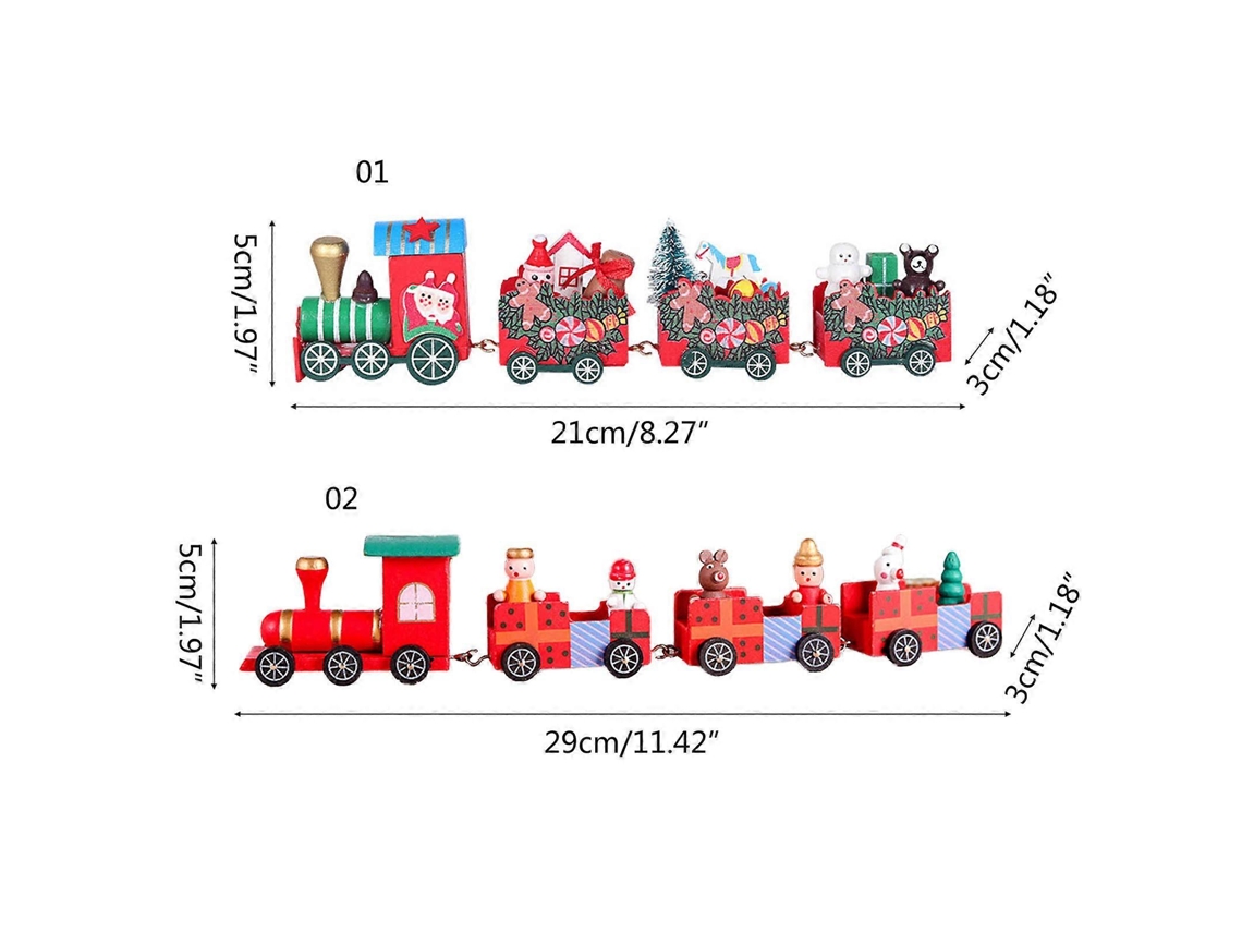 Decoração De Natal Comboio Em Madeira