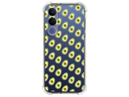 Capa Tumundosmartphone De Silicone À Prova De Choque Para Vivo V70 Fe Design De Abacate