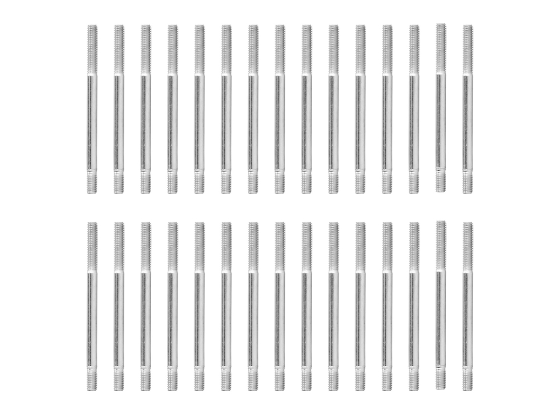 30pcs Parafuso de Rosca Dupla M6 S/MARCA