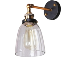 Luminária De Parede Decorativa Em Metal Cobre Antigo Com Soquete E27, Compatível Com Led, Iluminação Para Corredor E
