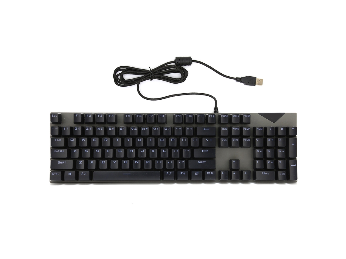 Teclado Mecânico USB Bilingue Árabe/Inglês para PC e Notebooks Preto | S/MARCA