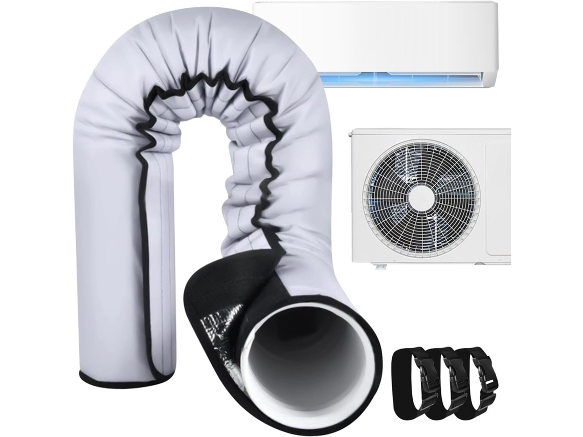 Capa Protetora Para Tubos De Escape 12, 7a 15cm De Diâmetro | Isolamento Térmico Tubular Para Jardim, Casa, Ar