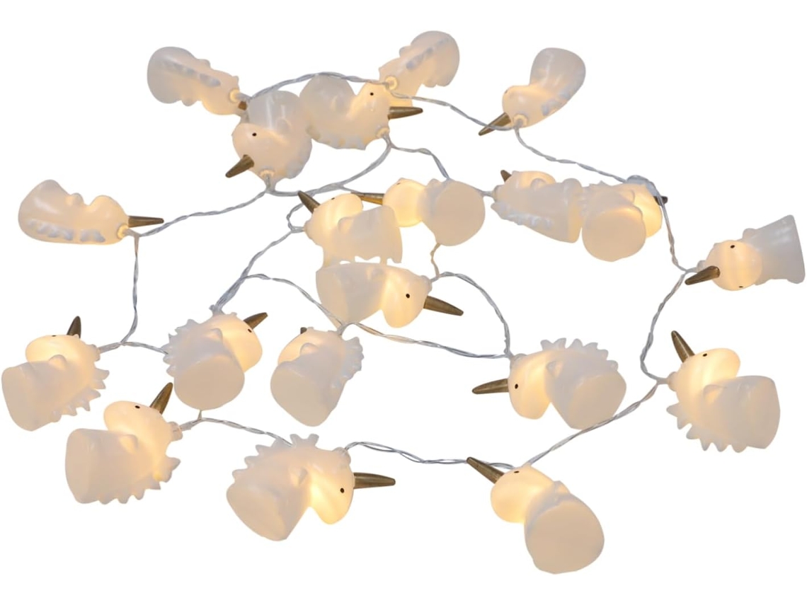 Luzes De Led Em Formato De Unicórnio, Alimentadas Por Bateria, Com Medidores E Leds, Para Decoração De Quartos E Festas. Gokoco