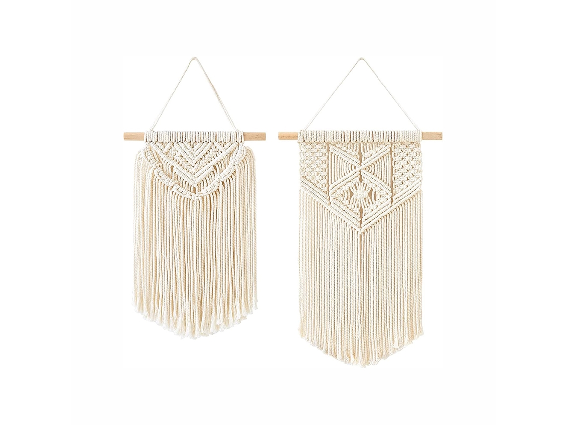 2 Pcs Tapeçarias Pequenas para Decoração de Parede Estilo Boho Chic NEVEANCE