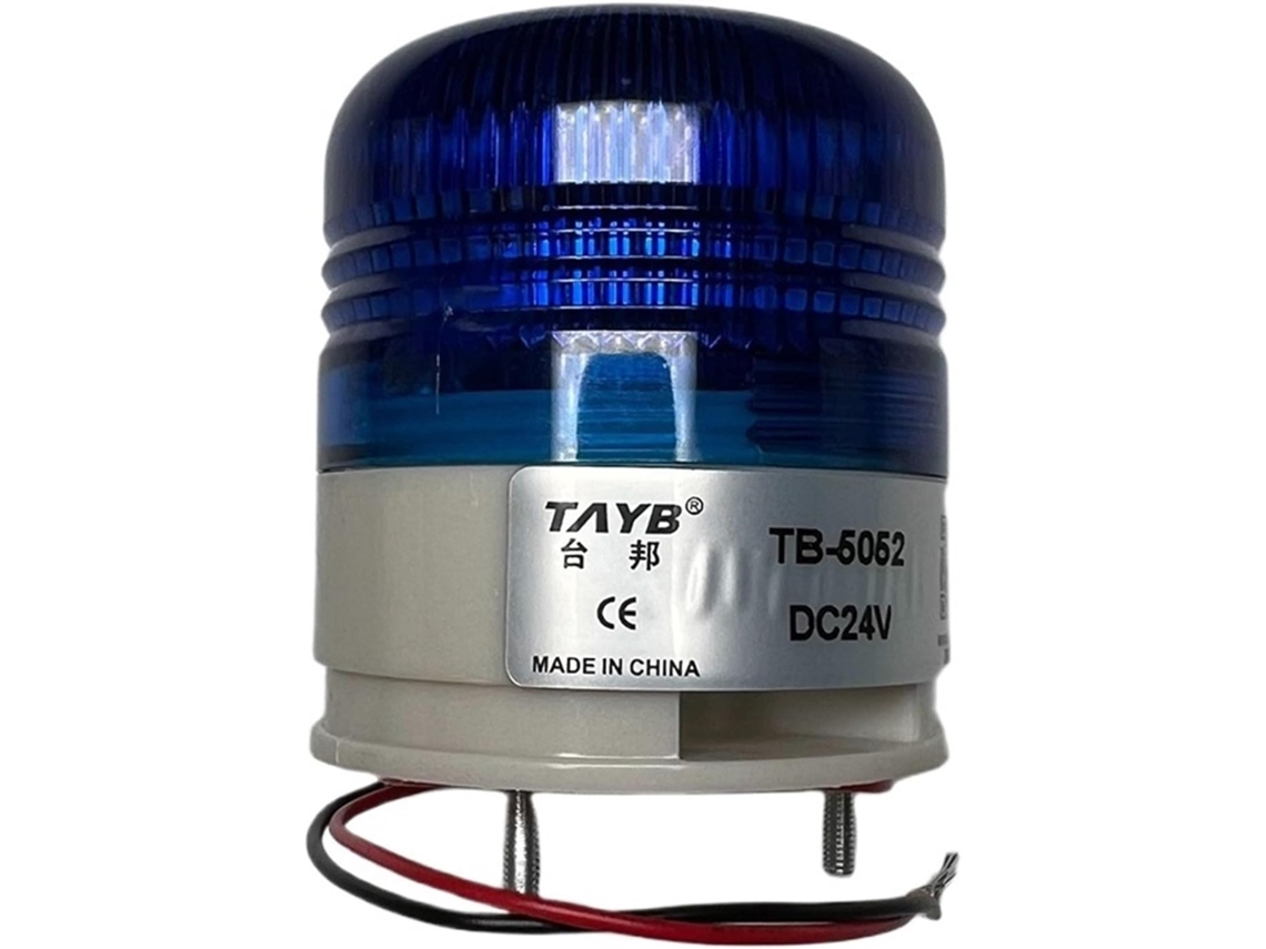 Tb5052 B 12v 24v Lâmpada De Sinalização Led Branca E Azul Pequena Luz Intermitente