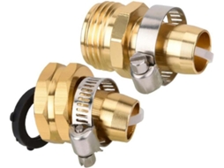 Conjunto De 3 Conectores Metálicos Com Rosca Interna Para Mangueiras