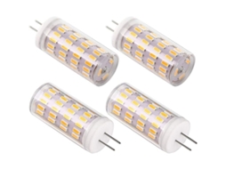 Lâmpada LED G4 12v 4w 30w Equivale 400lm Branco Quente Pacote 4