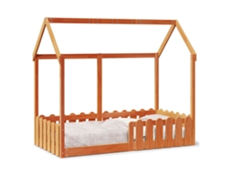 Kids' House Bed Frame, Kids' House Bed Frames Vidaxl Marrom Madeira (80 X 160 Cm)