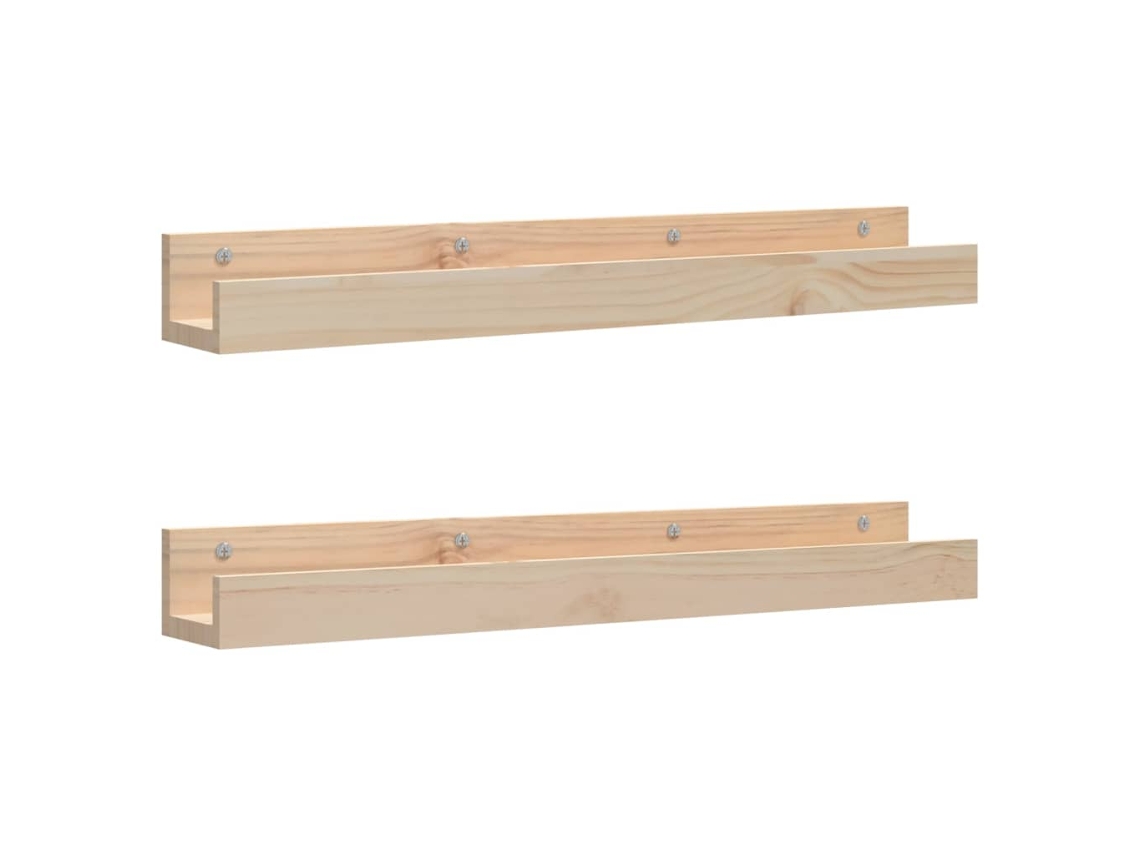 Wall Shelf, Wall Shelves Vidaxl Marrom Madeira De Pinho (80 X 12 X 9 Cm)
