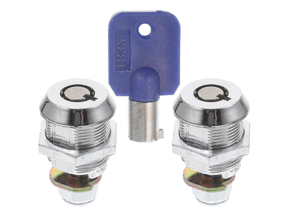 2 Peças de Fechadura Tubular para Caminhão Acessórios de Reposição Fechadura de Puxão Armário Chave Fechamento Camper Rv 3,5x1,7cm Negro