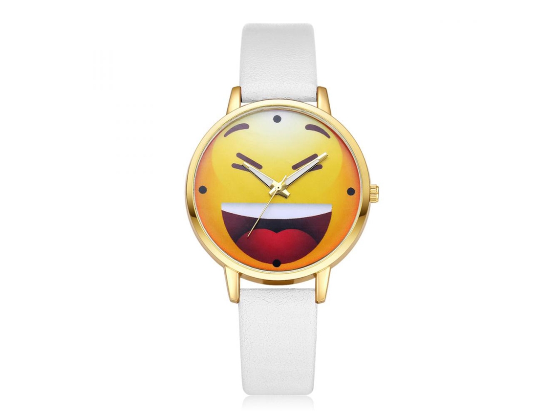Reloj De Pulsera Analógico Con Cuerda Pu Y Movimiento De Cuarzo, Blanco Ivpai