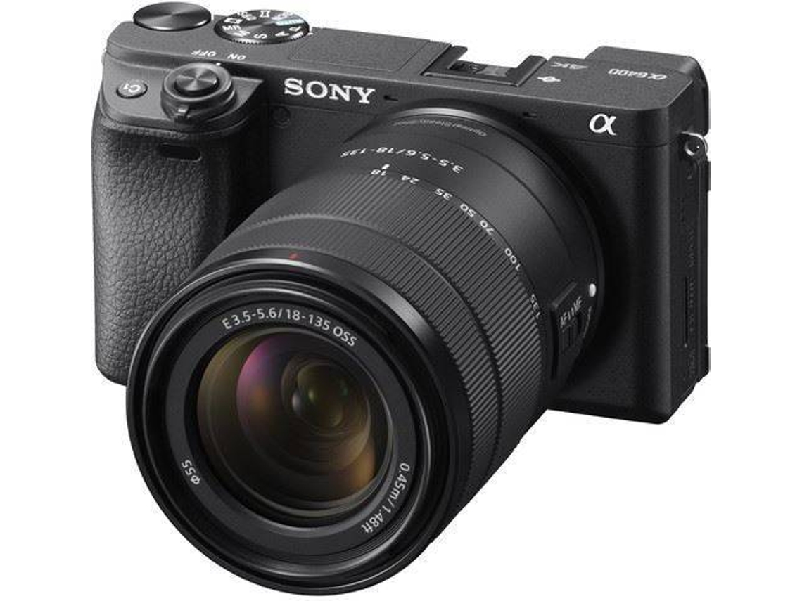 Kit Câmara Fotográfica SONY Alpha Alpha 6400A + FE 18-135mm (Preto)