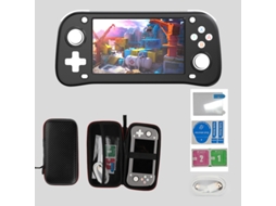 Console Portátil Xf43 Tela 4.3, Emulador Arcade/ps1, Saída Hd Psp, 30 Emuladores, 18000 Jogos 64gb Preto Sfushos
