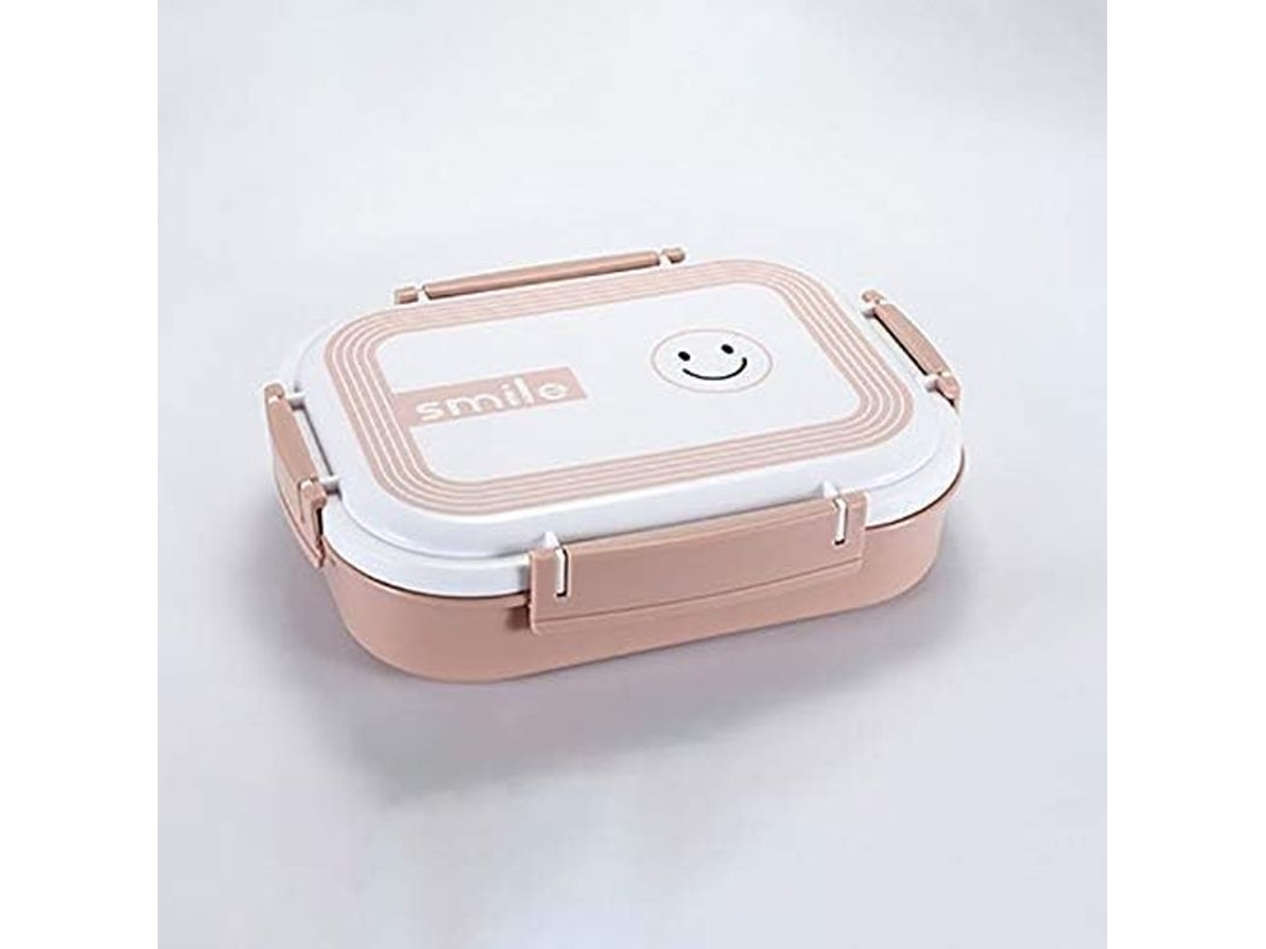Lunch Box Nova LINE aquecido inox rosa selado isolado para almoço de estudantes