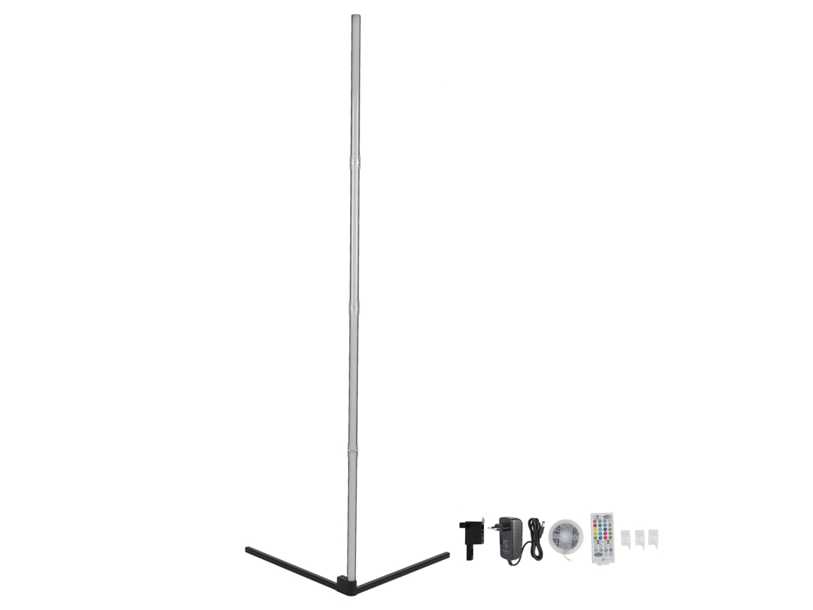 Rebe-lâmpada De Pé Esquina Led Rgb Com Controle Remoto E App Bluetooth Para Sala E Quarto Eu 100-240v