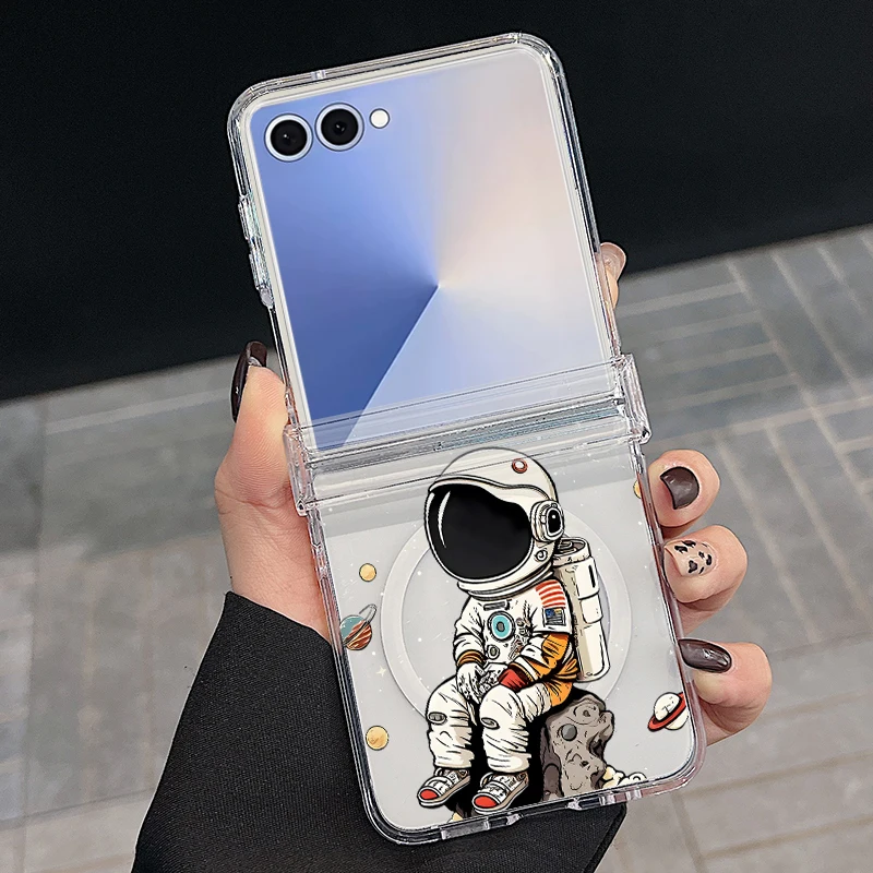Capa Rígida Para Celular Samsung Com Estampa De Letras Criativas E Magnéticas (transparente).