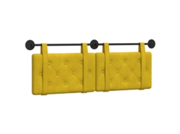 Cabeceira Suspensa Amarelo Veludo MAISON EXCLUSIVE