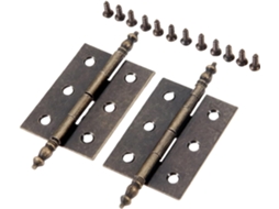 Dobradiças Giratórias Ocultas Para Portas, 2 Peças, 55x 39mm, Bronze Antigo, Dobradiça Decorativa Para Móveis, Armário