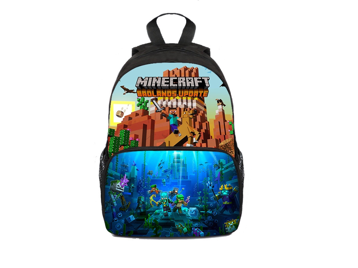 Mochila Infantil, 3d, Desenho Animado, Pixel, Aulas