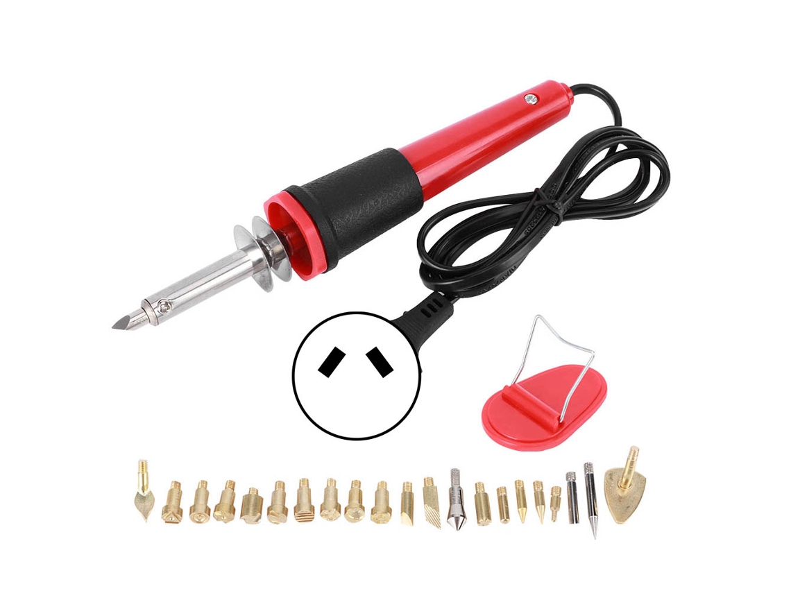 Juego De Soldador Eléctrico 30w Pluma De Quemado En Madera Herramienta De Grabado Y Pirografía Plug Au Ca220v