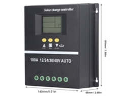Controlador De Carga Solar Mppt Laxiscreed Com Dual Usb E Tela Lcd Retroiluminada