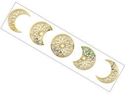 Adesivo Parede 3d Acrílico Dourado Resistente Elegante Ideal Decoração Paredes Cozinha Academia Acabamento GOKOCO