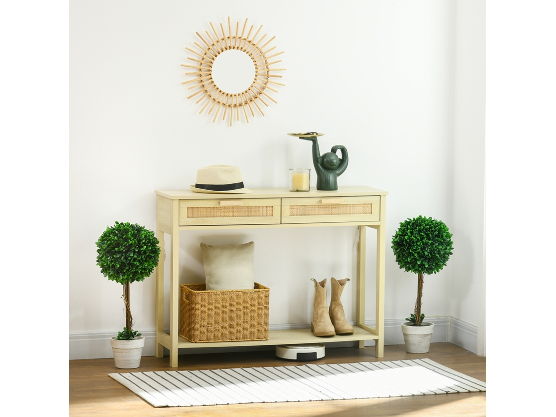 Conjunto de 2 Buxus Artificiais de 60cm Resistentes a UV com Vidro, Cor Verde, Decoração Elegante para Sala de Estar e Ambientes Domésticos.