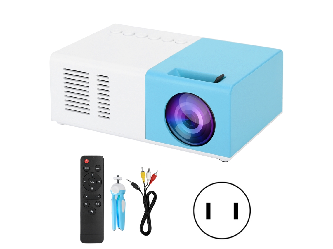 Projetor A8 com casting Wi-Fi e correção Keystone EOOCOO