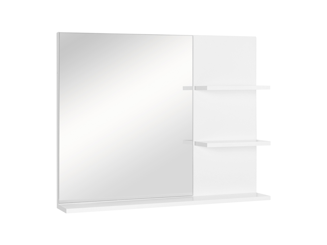 Espelho Mdf Cor Branco 60x10x48 cm Kleankin