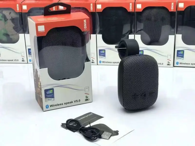 (cinza) Caixa De Som Bluetooth Sem Fio Versão Bt5.3, Com Microfone Embutido
