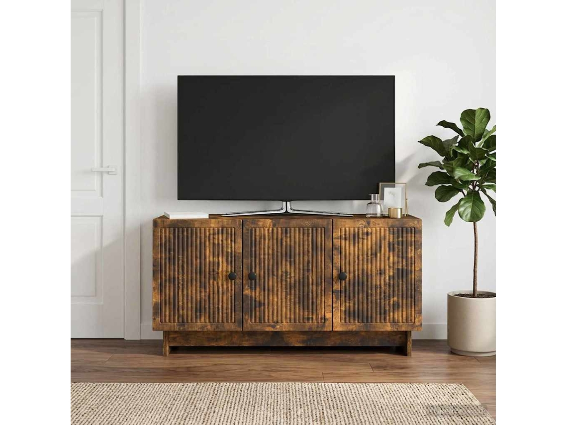 Vidaxl Gabinete Para Tv 99 X 34,5 X 50 Cm Carvalho Fumado