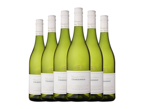 Vinho branco KWV Chardonnay Western Cape (0.75 L - 6 Unidades)