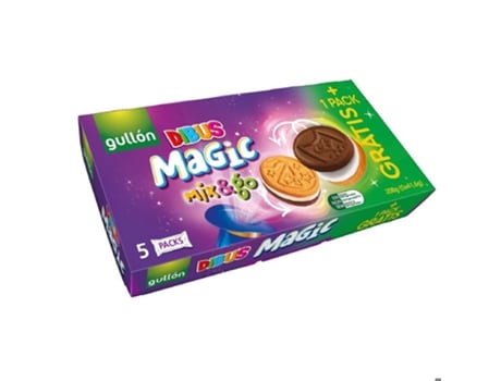 Bolachas Magic Dibus Mix & Go com Recheio de Creme GULLÓN