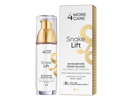 Sérum Firmador Rapid Snake Lift para Rosto, Pescoço e Decote, 35 ml More4care