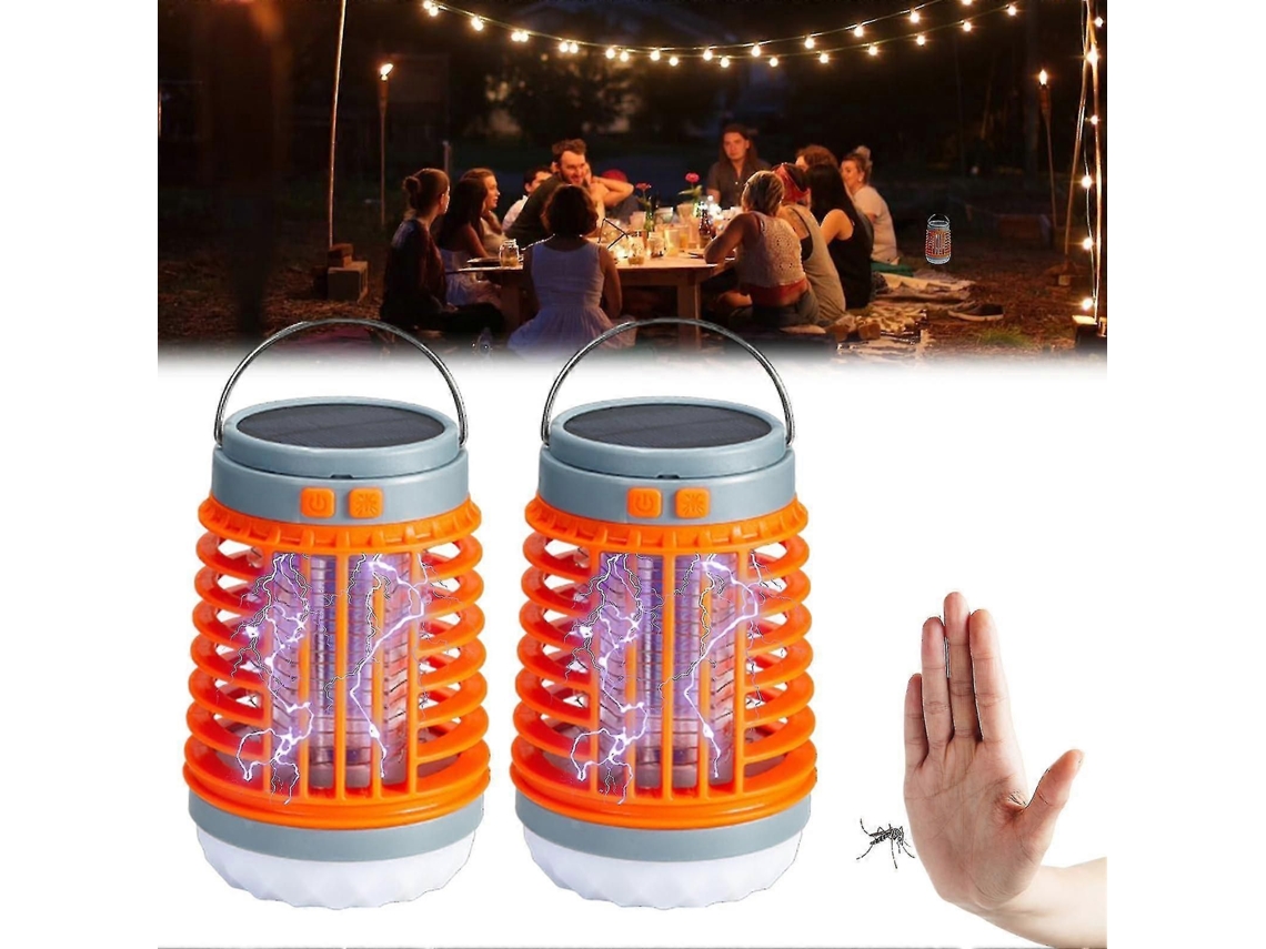 Mata-mosquitos Elétrico, Lâmpada Anti-mosquitos Portátil À Prova D'água Para Uso Externo (2024), 3 Em 1, Sem Fio, Id Eal Casa, Jardim, Campin