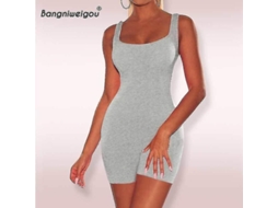 Macacão Preto Slim Fasst para Mulher, Sem Mangas, Tamanho C | S