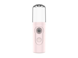 Beleza Facial Vaporizador de Viagem Umidificador Mini Vapor Facial Portátil Pulverizador Facial Instrumento Hidratante Rosa YIZHOOD