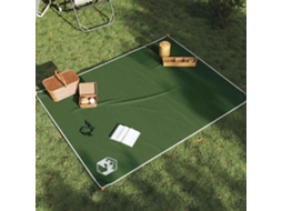 Vidaxl Toalha De Piquenique Com Estacas 205x155 Cm Verde