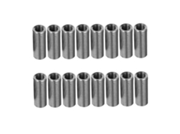 Conjunto De 20 Peças Conectores Redondos Aço Inoxidável Com Porca Para Barra, Robustos E Duráveis Para Soldagem