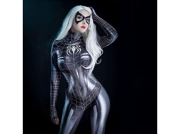 Traje De Cosplay Spider-man/venom Mono Para Halloween Para Adultos E Adolescentes De Alta Qualidade S Negro G