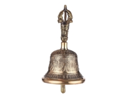 Relógio De Pulso Budista Tibetano Em Bronze Com Almofada Vajra Para Meditação E Oração, Dourado. Aquaforge