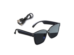 Óculos de Sol Inteligentes Jikaix Compatíveis com Bluetooth, Áudio de Ouvido Aberto, Controle por Voz, Livros Grátis, Recarregáveis, Resistentes à Realidade Aumentada